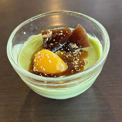 抹茶ミルクプリン