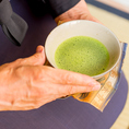 京都老舗のお抹茶をご提供いたします。