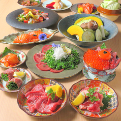 肉ときどき魚のコース写真
