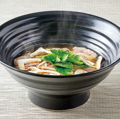 松茸 しゃぶ肉のおうどん