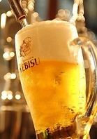こだわりの絶品ヱビス生ビールがいつでも390円！
