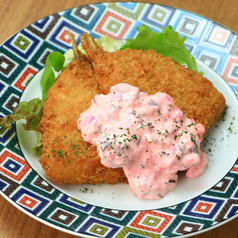 鯵フライ ～ピンクのタルタルソース～
