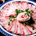 料理メニュー写真 【2位】牡丹名物！鹿児島県産六白黒豚バラ肉のしゃぶしゃぶ