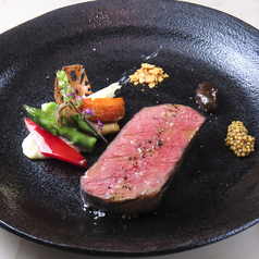 近江牛イチボのステーキ