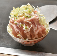 ねぎ塩豚バラもんじゃ