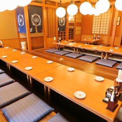 会社宴会・歓送迎会・忘新年会といった大型宴会にも最適◎45名様以上でのご希望は店舗までご相談下さい。