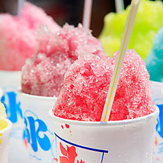 シロップが豊富なかき氷♪の写真