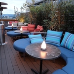 屋上の広々空間★京都駅の街並みを一望できます♪