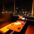ボックス席で半個室タイプです。千葉センシティ22階から眺める夜景を楽しみながらのお食事を♪デート利用はもちろん、女子会や歓迎会、同窓会などのイベント利用もお待ちしております！