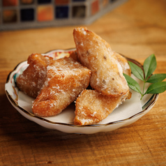 お出汁で炊いた山芋の竜田揚げ