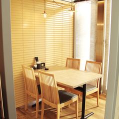 個室でゆったりと