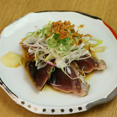 藁焼き鰹たたきポン酢