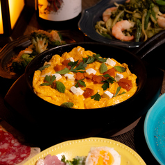 ウニとクリームチーズのオムレツ