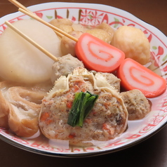 金沢おでん七種盛り カニ面付き