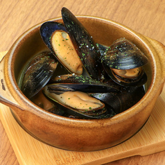 ムール貝のガーリックバター蒸し