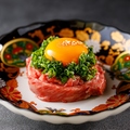 料理メニュー写真 近江牛霜降りユッケ
