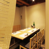 当店は全席個室・半個室風で安心安全に楽しめる！