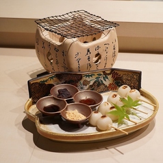 自分で焼くお団子