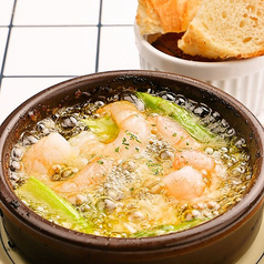 海老のアヒージョ