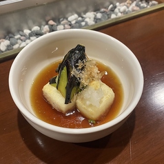 奴どうふの揚げ出し ~揚げ茄子を添えて~