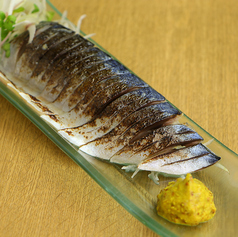 しめ鯖炙り～粒マスタード～