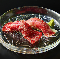 赤白肉寿司食べ比べ