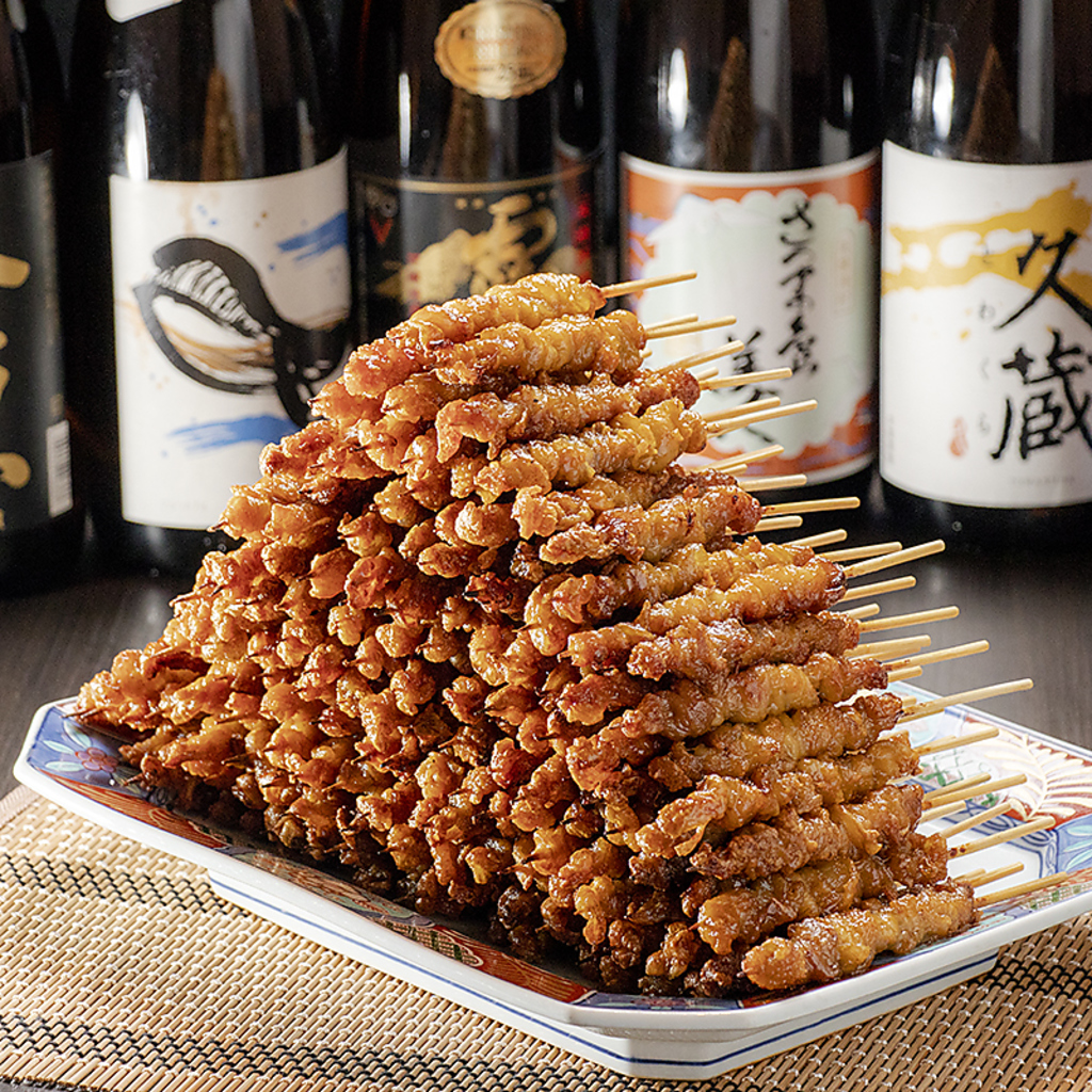 絶品のぐるぐるとりかわ串！ビールとの相性は抜群です★