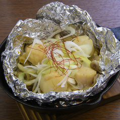 ホタテとキノコのバター炒め