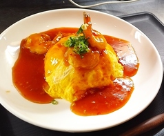 エビチリ天津飯