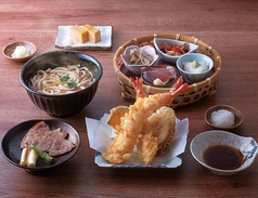 大海老天ぷらと京鴨御膳