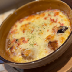 茄子と海老のチーズ焼き