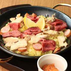 たっぷりお肉のパエリア