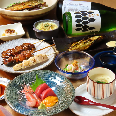 旬の食材を使った料理長おまかせコースで愉しむ大人時間。