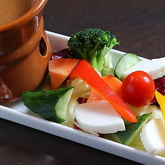 新鮮野菜のバーニャカウダ