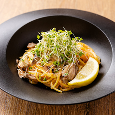明太子とスプラウトの和風パスタ