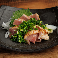名物!地鶏もものたたきネギまみれ