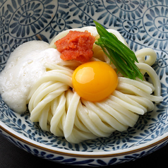 【温】明太とろ釜玉うどん