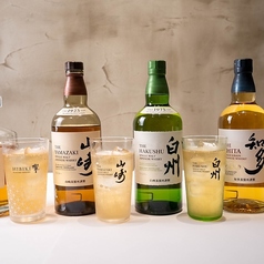 ジャパニーズウイスキーも豊富にご用意♪