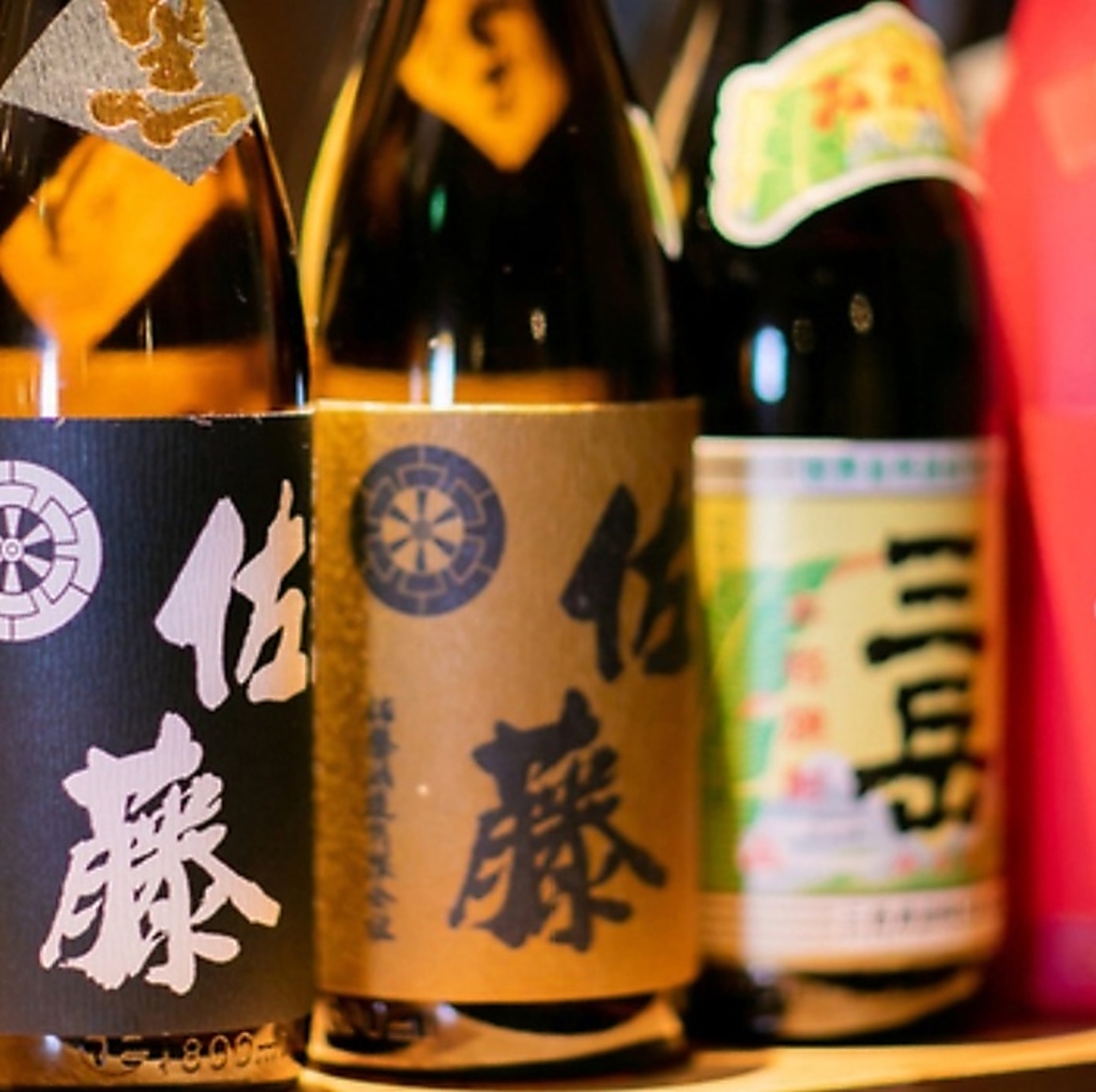 酒好き店主セレクト◎銘柄焼酎・日本酒・ウイスキー各種ご用意◎