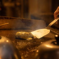 鉄板焼きの臨場感！！！