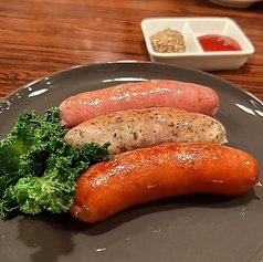 3種のソーセージ盛り合わせ