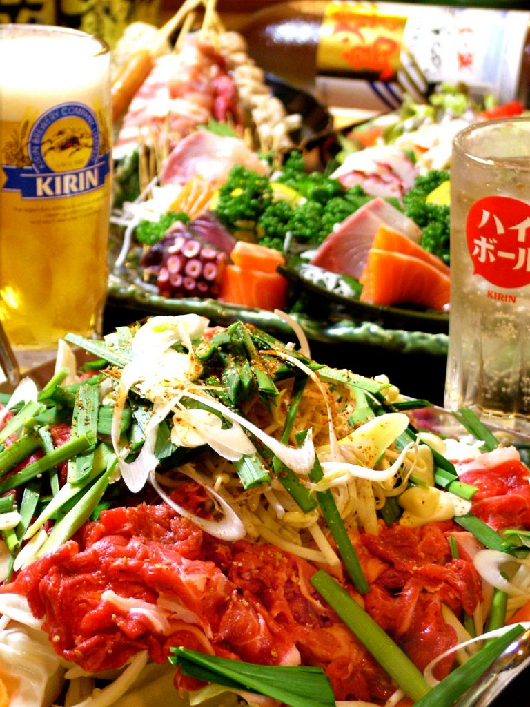 平日2.5H[食放]&[飲放]コース3800円から！豪華刺身盛と3種から選べる鍋付き★