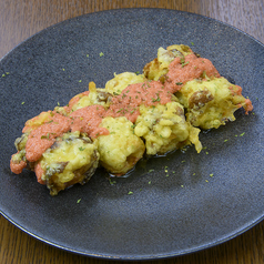 明太子バターのちくわ磯部揚げ