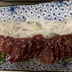 希少!馬刺し ハツ刺し(ごま油とお塩で)