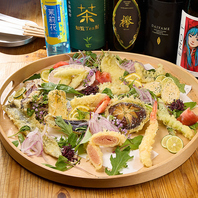 和牛や新鮮魚介、旬野菜でTempuraTempura♪