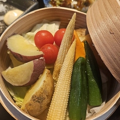 色々野菜の蒸篭蒸し