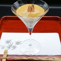 黒豆素麺(エスプーマ仕立て)