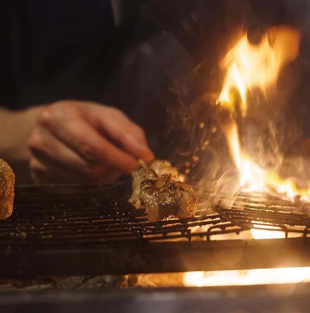 炭火焼きで香りも調味料