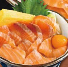 サーモン丼〈サーモン増し〉