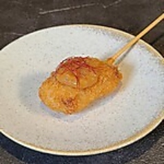 豚串カツ、かんずり味噌